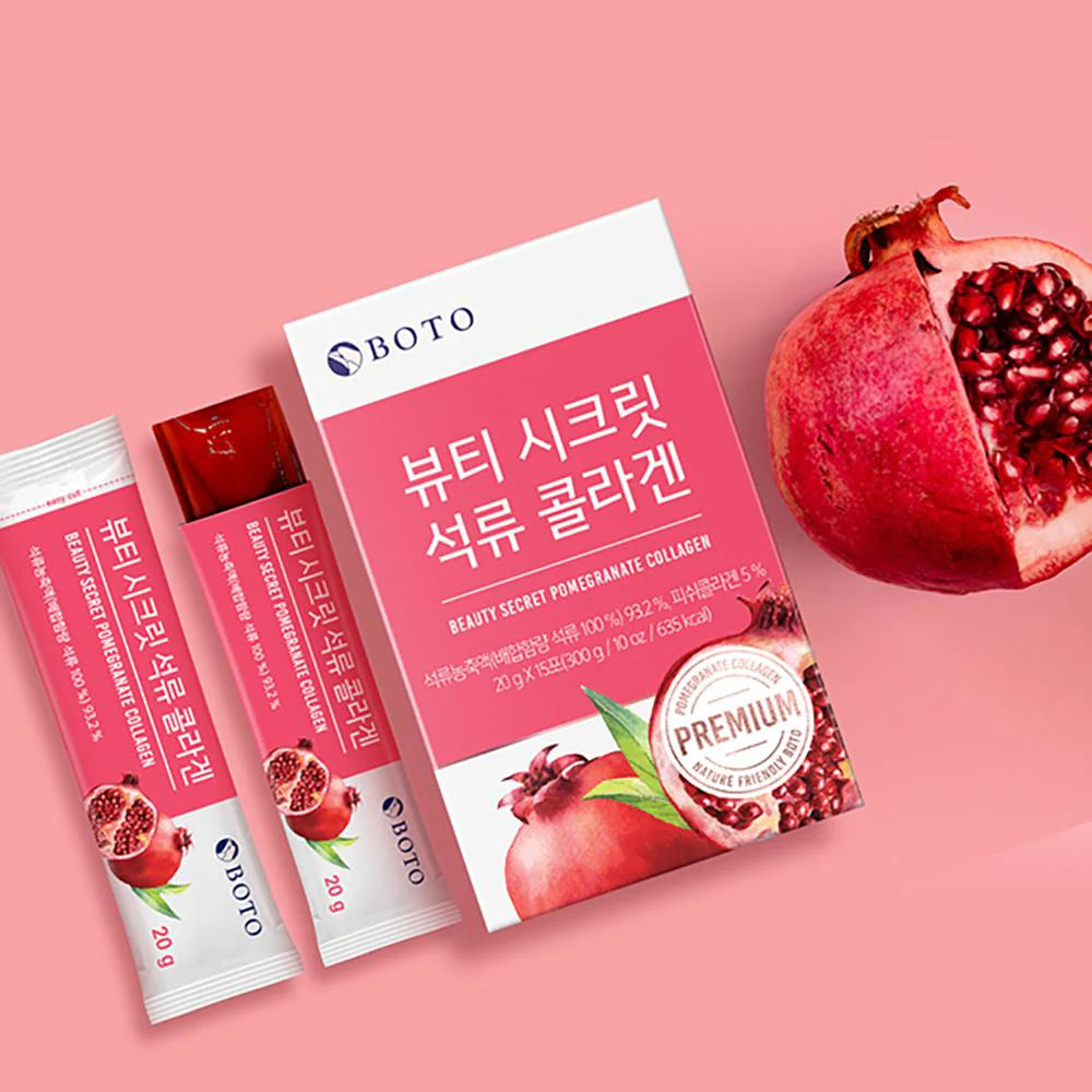 Collagène à la grenade Beauty Secret [20 g x 15 bâtonnets]