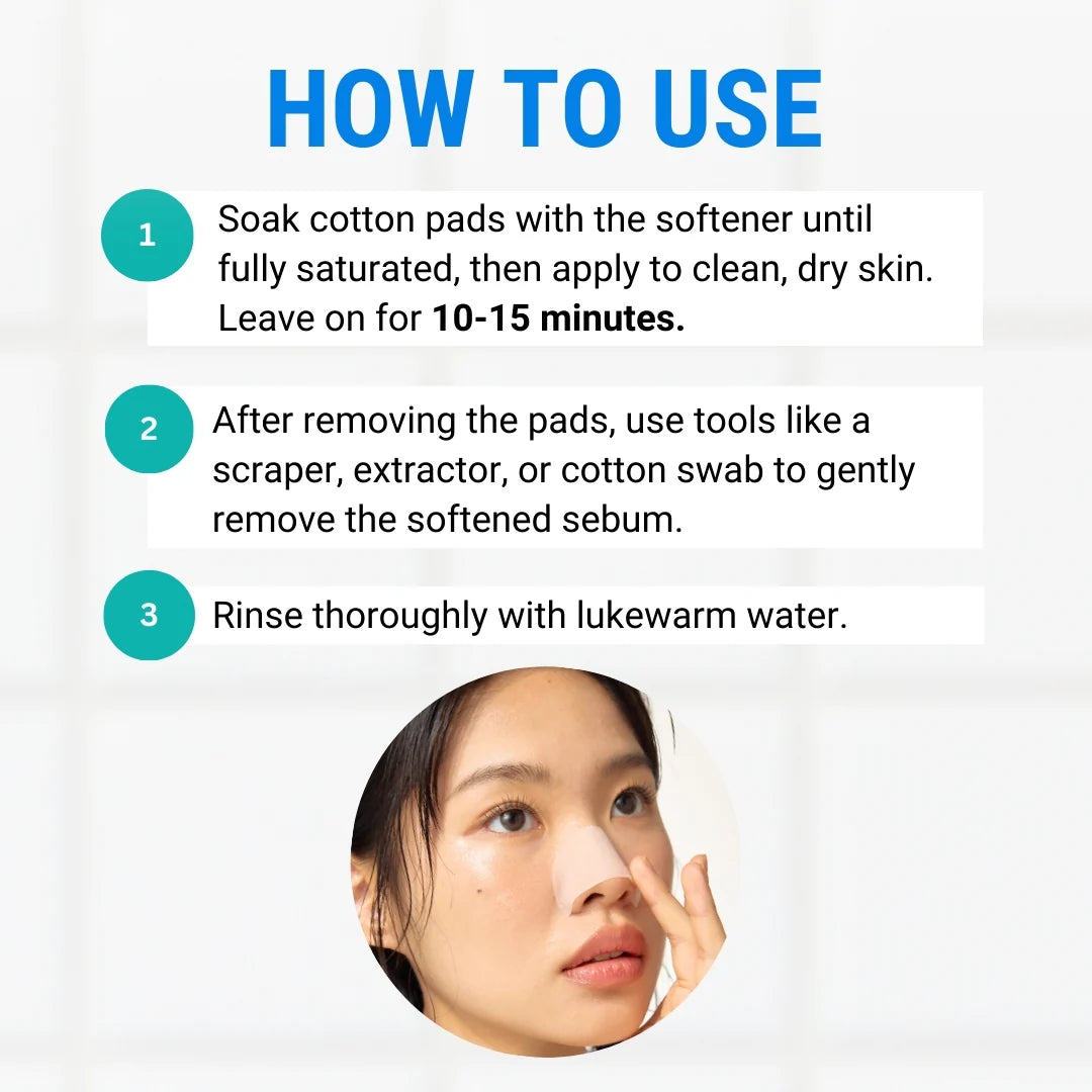 Blackhead Melting Softener &amp; Cotton Pad Set [150ml]