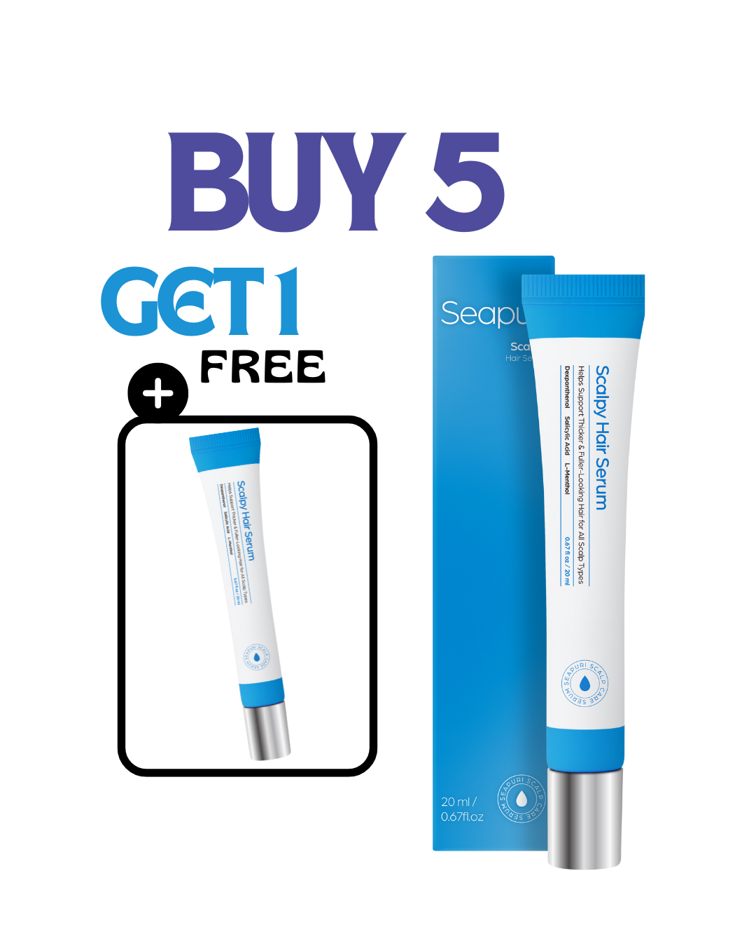 Scalpy Hair Serum Promotional Set 5+1 Free