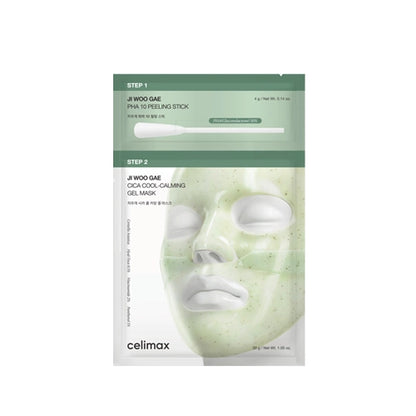 Ji Woo Gae Cica PHA Peel 2-Step Gel Mask [1ea]