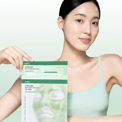 Ji Woo Gae Cica PHA Peel 2-Step Gel Mask [1ea]