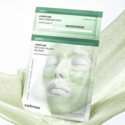 Ji Woo Gae Cica PHA Peel 2-Step Gel Mask [1ea]