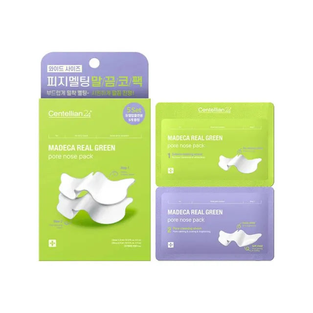 Madeca Real Green Pore Nose Pack [5 Sets]