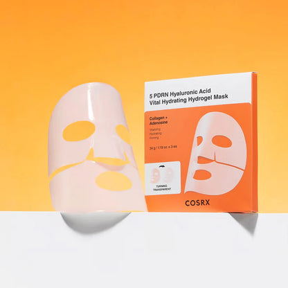 5 PDRN Hyaluronic Acid Vital Hydrating Hydrogel Mask [3ea]