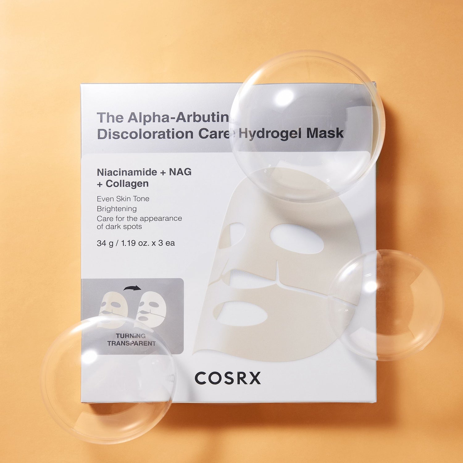 The Alpha-Arbutin Discoloration Care Hydrogel Mask (3ea)