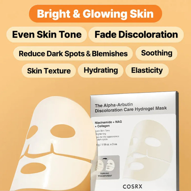 The Alpha-Arbutin Discoloration Care Hydrogel Mask (3ea)