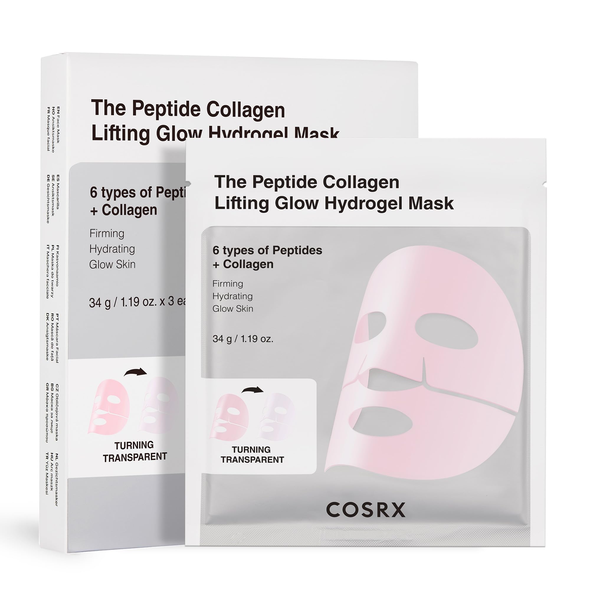 The Peptide Collagen Lifting Glow Hydrogel Mask [3ea]