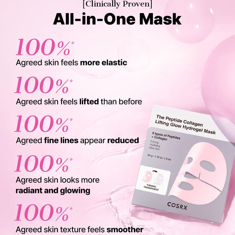 The Peptide Collagen Lifting Glow Hydrogel Mask [3ea]