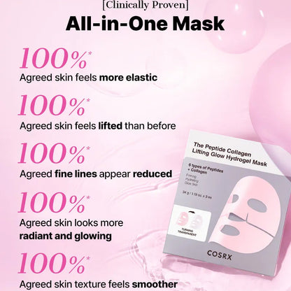 The Peptide Collagen Lifting Glow Hydrogel Mask [3ea]