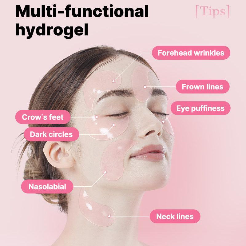 Patchs oculaires hydrogel au collagène peptidique [60 pièces]