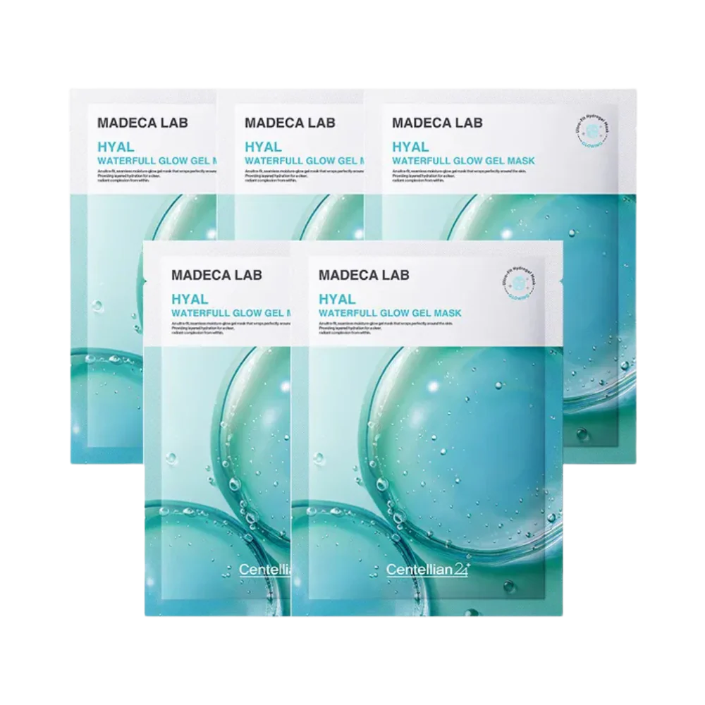 Madeca Lab Glow Gel Mask Set Hyal Waterfull [5pcs]
