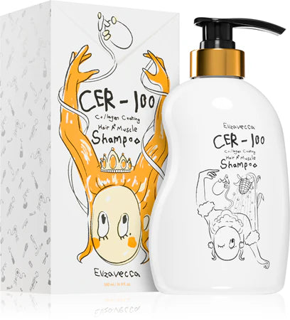 Shampoing pour cheveux et muscles Cer-100 au collagène [500 ml]