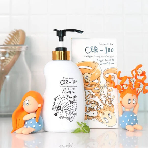 Shampoing pour cheveux et muscles Cer-100 au collagène [500 ml]