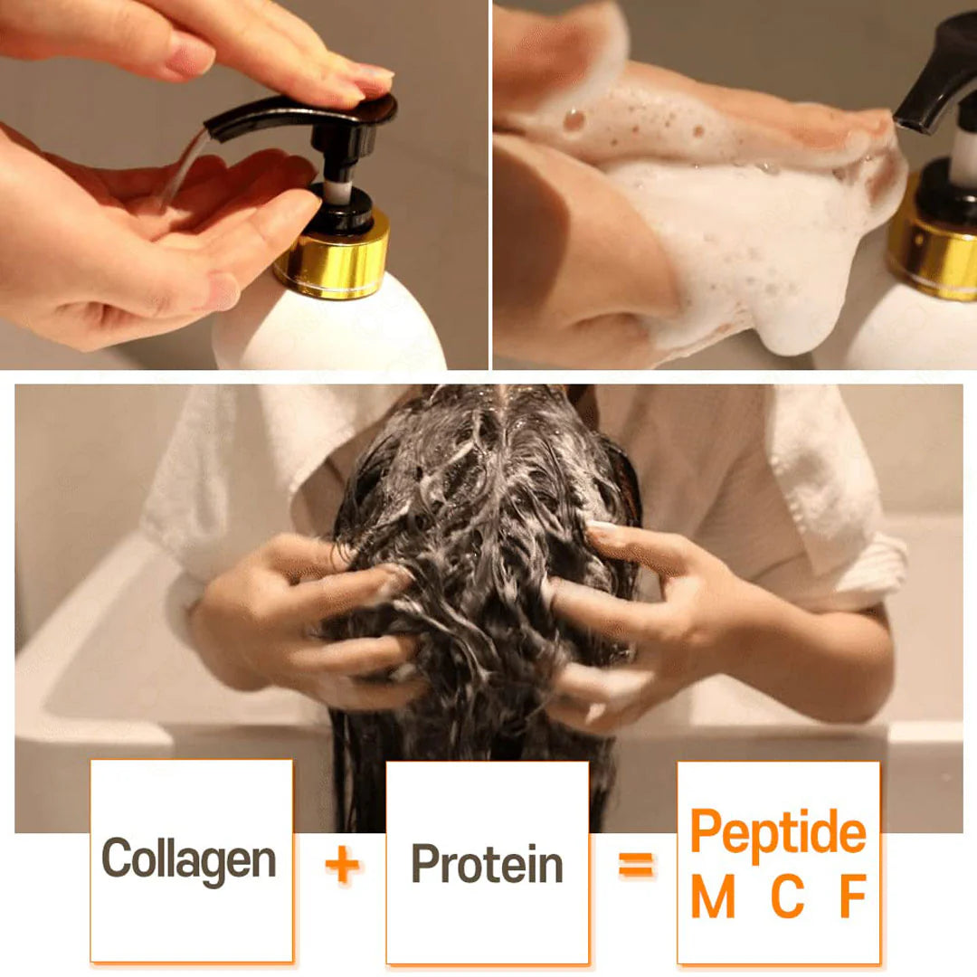 Shampoing pour cheveux et muscles Cer-100 au collagène [500 ml]