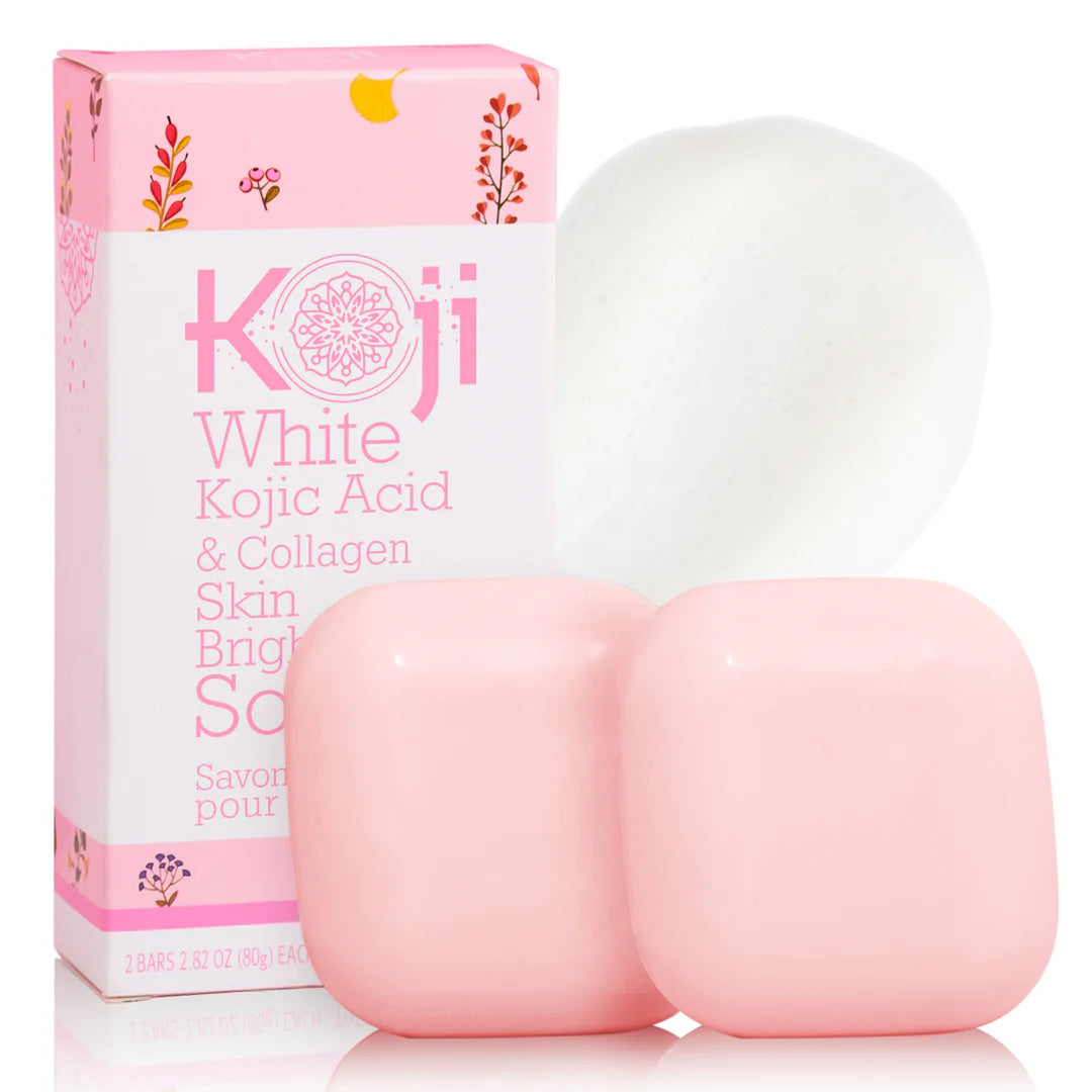 KOJI WHITE Kojic Acid &amp; Collagen Brightening Soap [2x80g]
