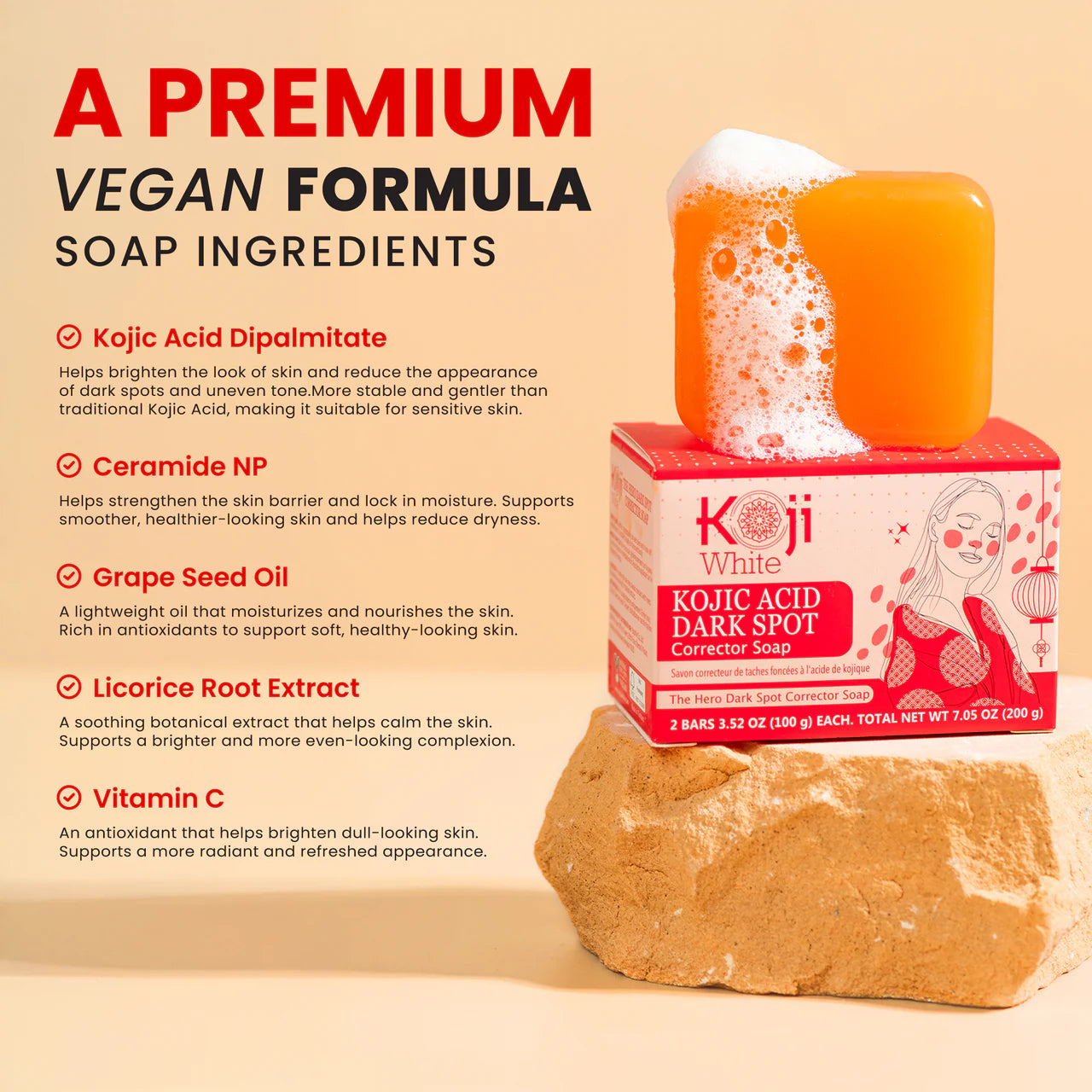 Kojic Acid Dark Spot Corrector Soap [200g]