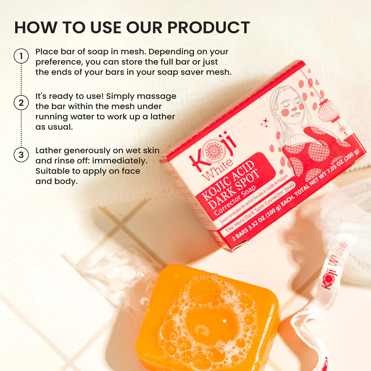 Kojic Acid Dark Spot Corrector Soap [200g]