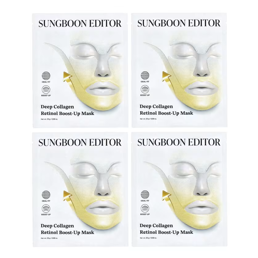 Deep Collagen Retinol Boost-Up Mask Set [25g x 4 Sheets]