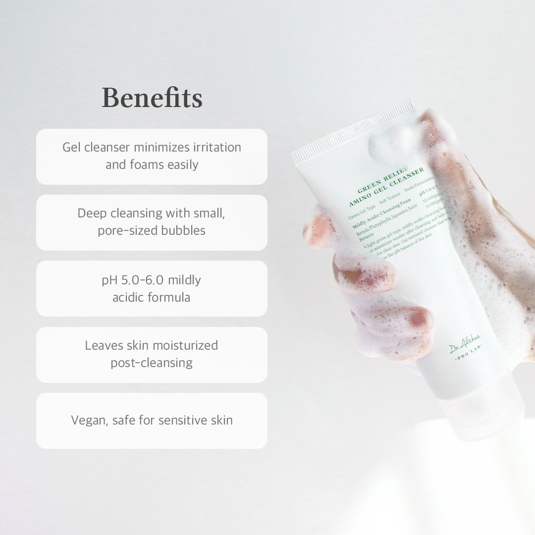 Green Relief Amino Gel Cleanser [100ml]