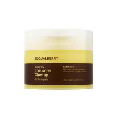 Collagen Glow Up Gel Toner Pads [60 Pads]