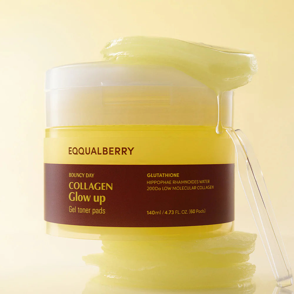 Collagen Glow Up Gel Toner Pads [60 Pads]