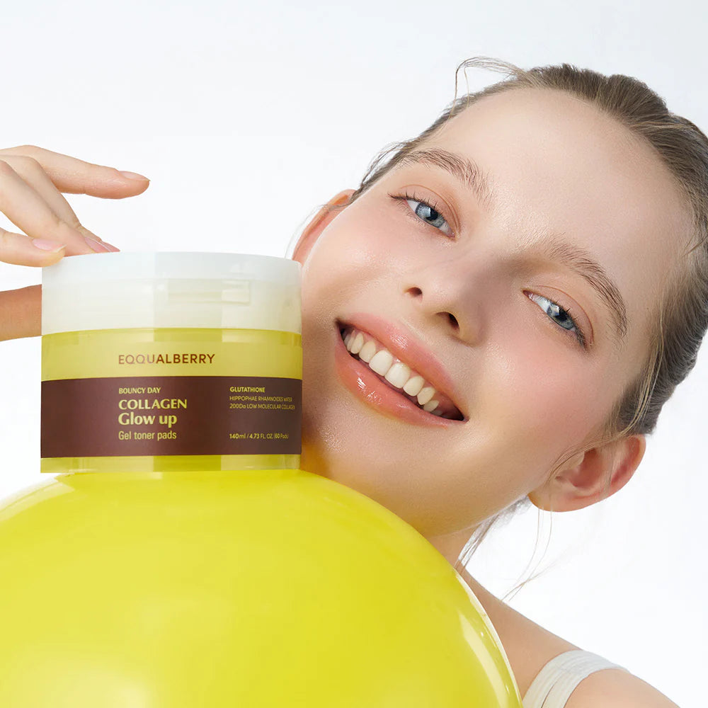 Collagen Glow Up Gel Toner Pads [60 Pads]