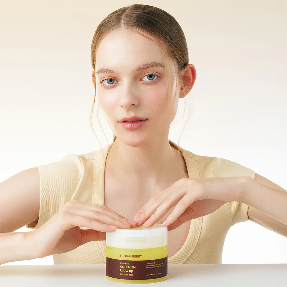 Collagen Glow Up Gel Toner Pads [60 Pads]