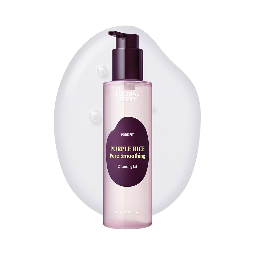 Huile nettoyante lissante pour les pores au riz violet [200 ml]