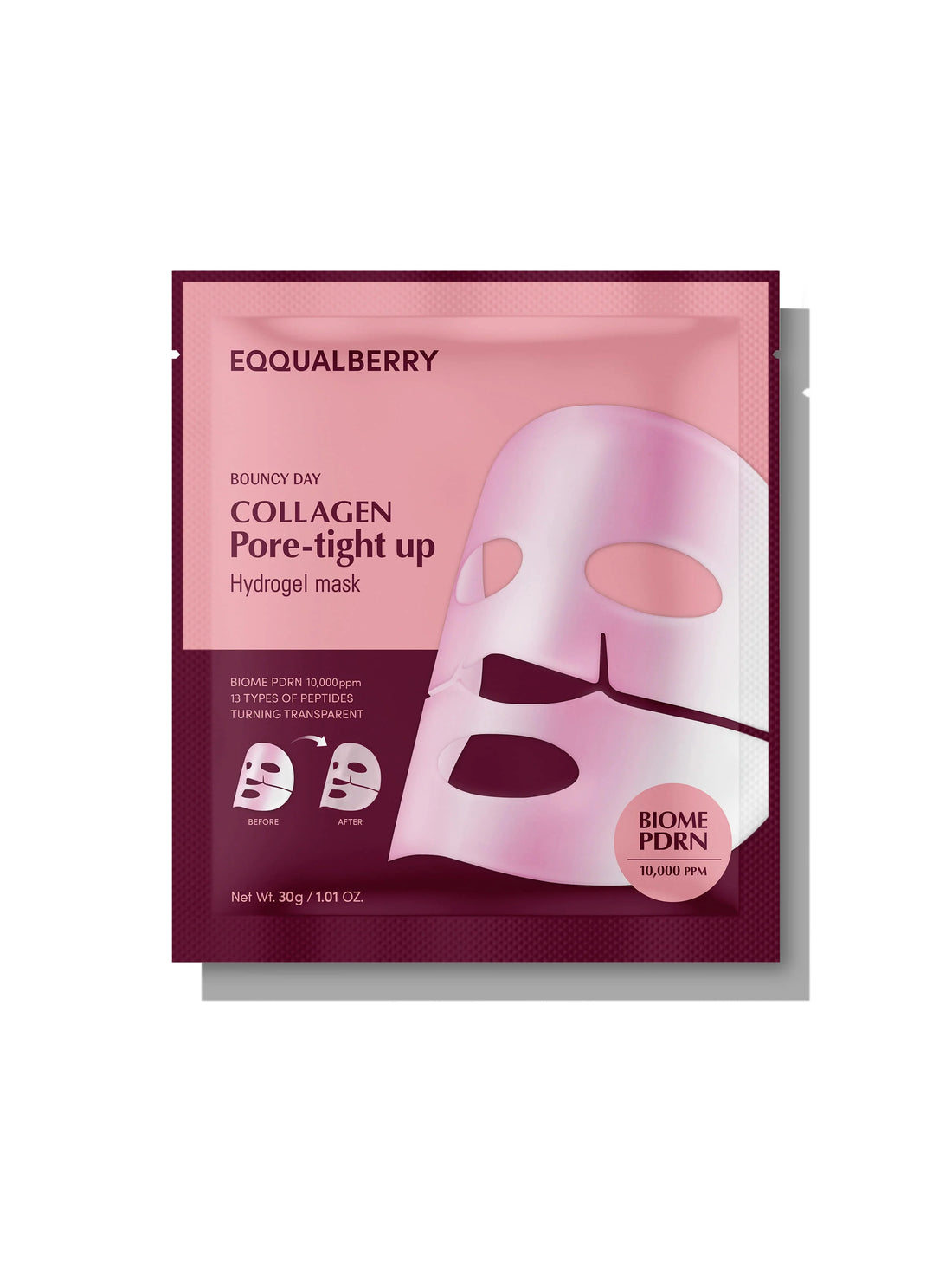 Masque hydrogel raffermissant pour les pores au collagène