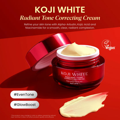 KOJI WHITE Radiant Tone Correcting Cream [30g]
