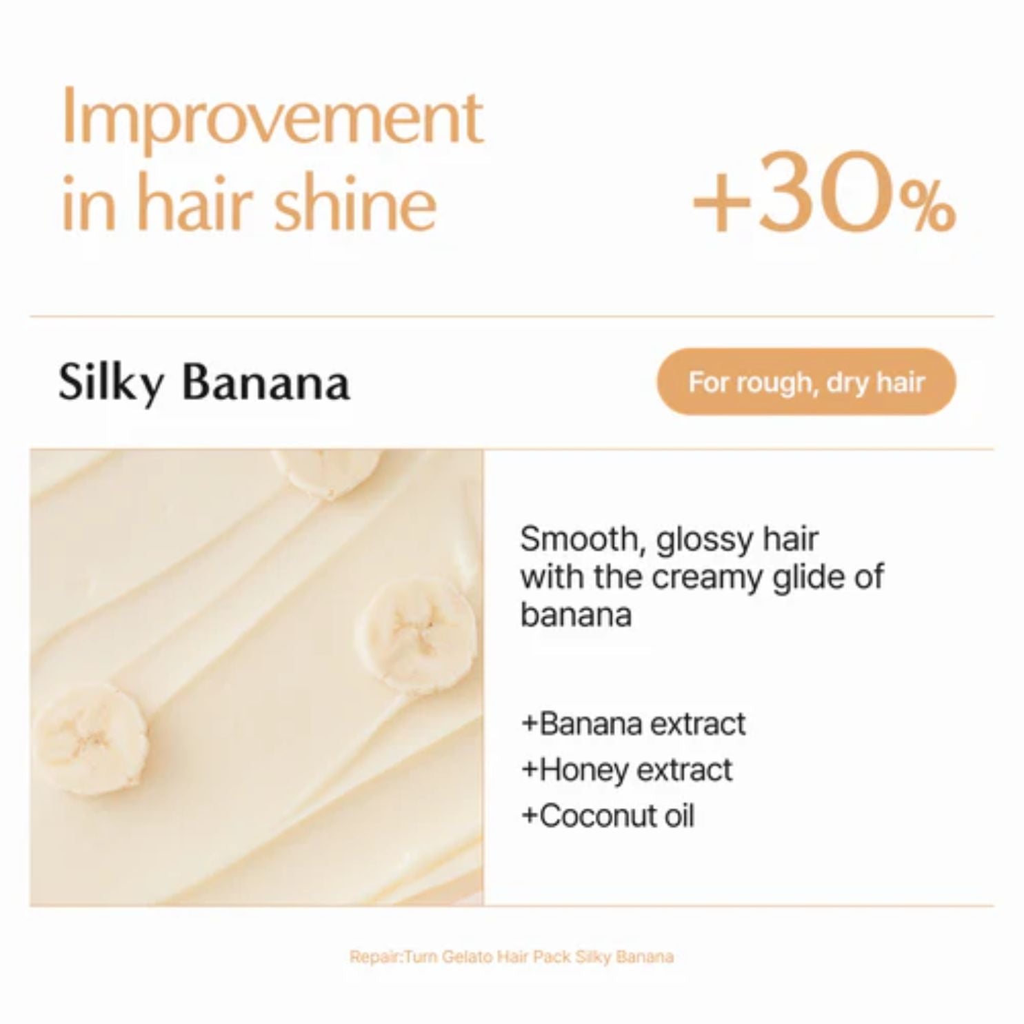 Repair:TURN Gelato Hair Pack Silky Banana [200 ml]