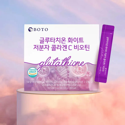 Glutathion Blanc Petite Molécule Collagène C Biotine [60 Sticks]