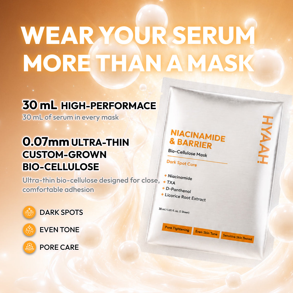 Niacinamide &amp; Barrier Biocellulose Mask Set