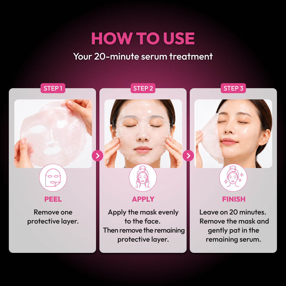 Peptide &amp; Glow Biocellulose Mask Set