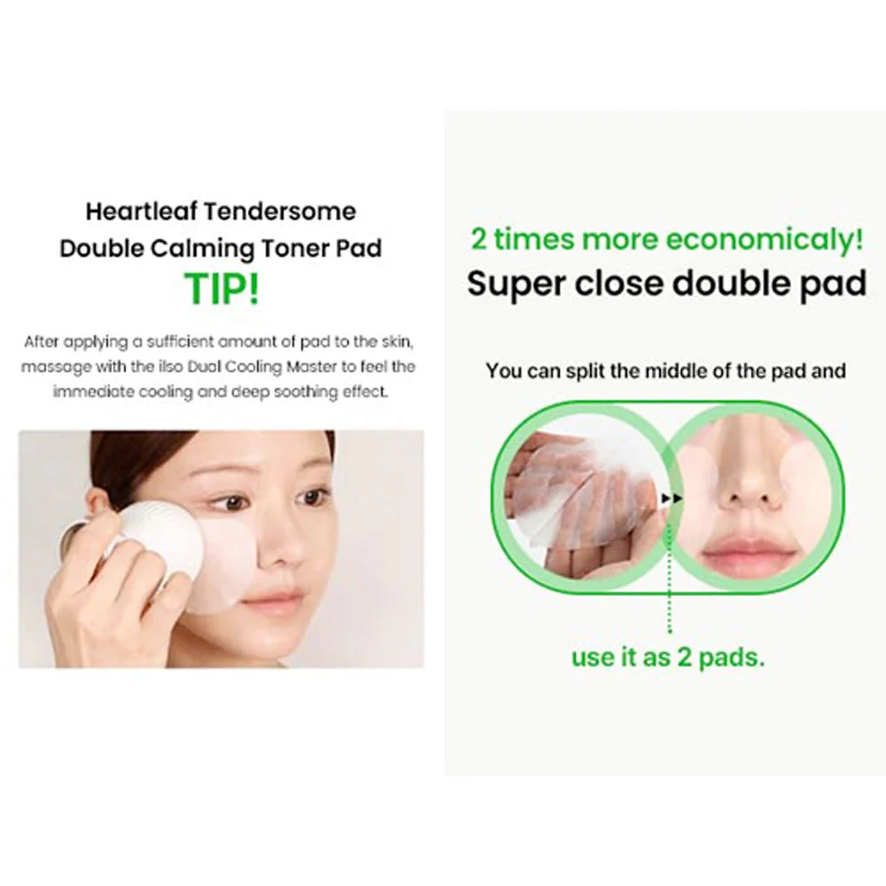 Heartleaf Tendersome Double Calming Pads [60 Pads]