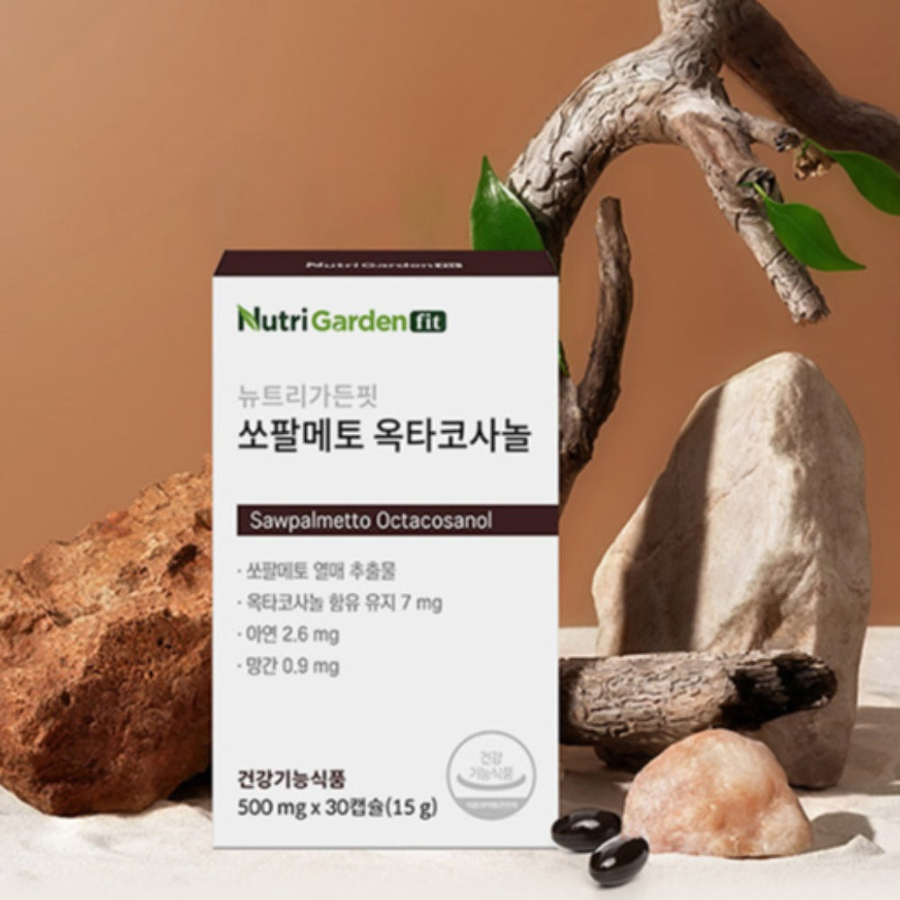 NutriGardenfit Sawpalmetto Octacosanol [500 mg x 30 capsules]