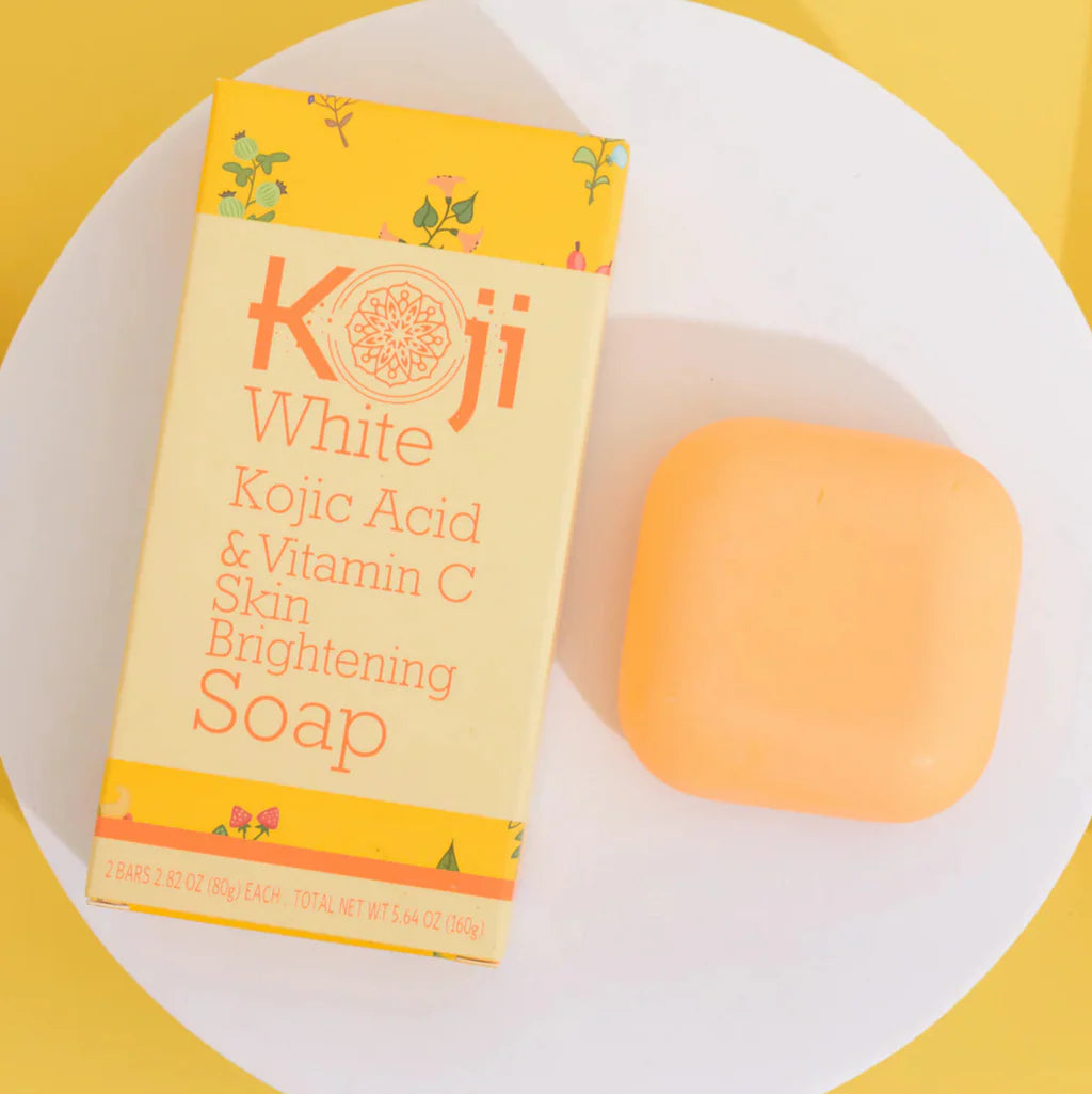 KOJI WHITE Kojic Acid &amp; Vitamin C Brightening Soap [2x80g]