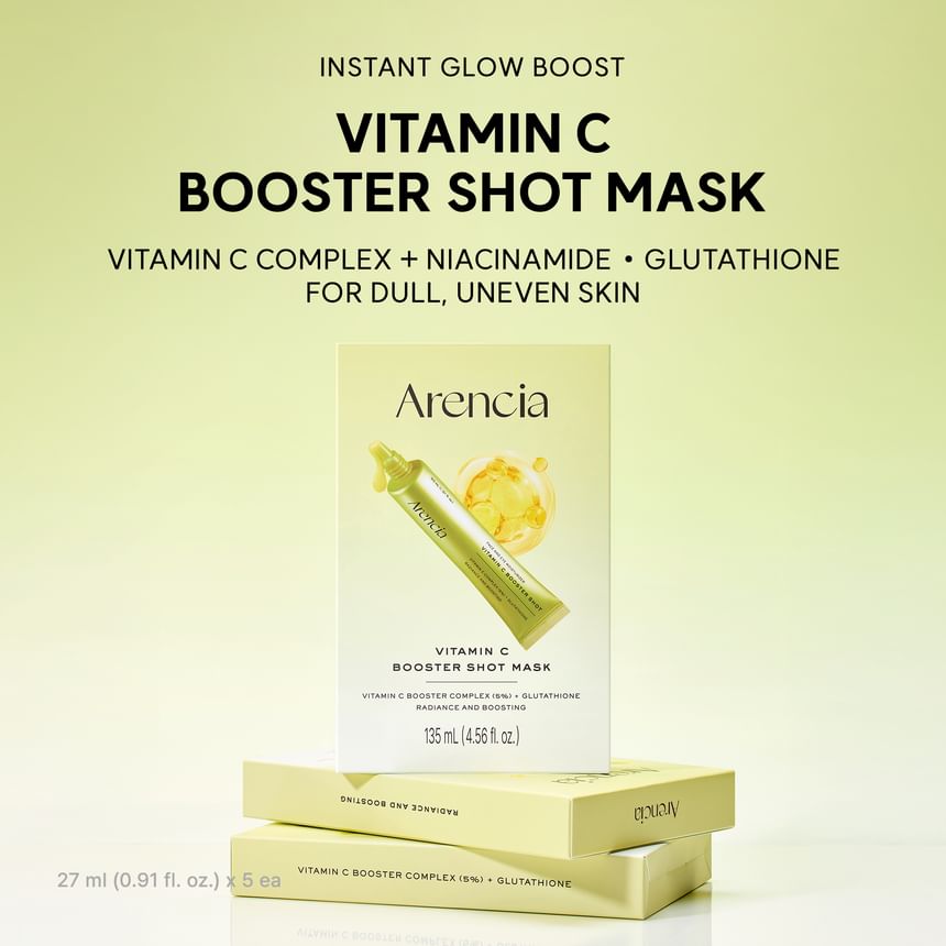 Arencia Vitamin C Booster Shot Mask 5 Masken für strahlenden Teint
