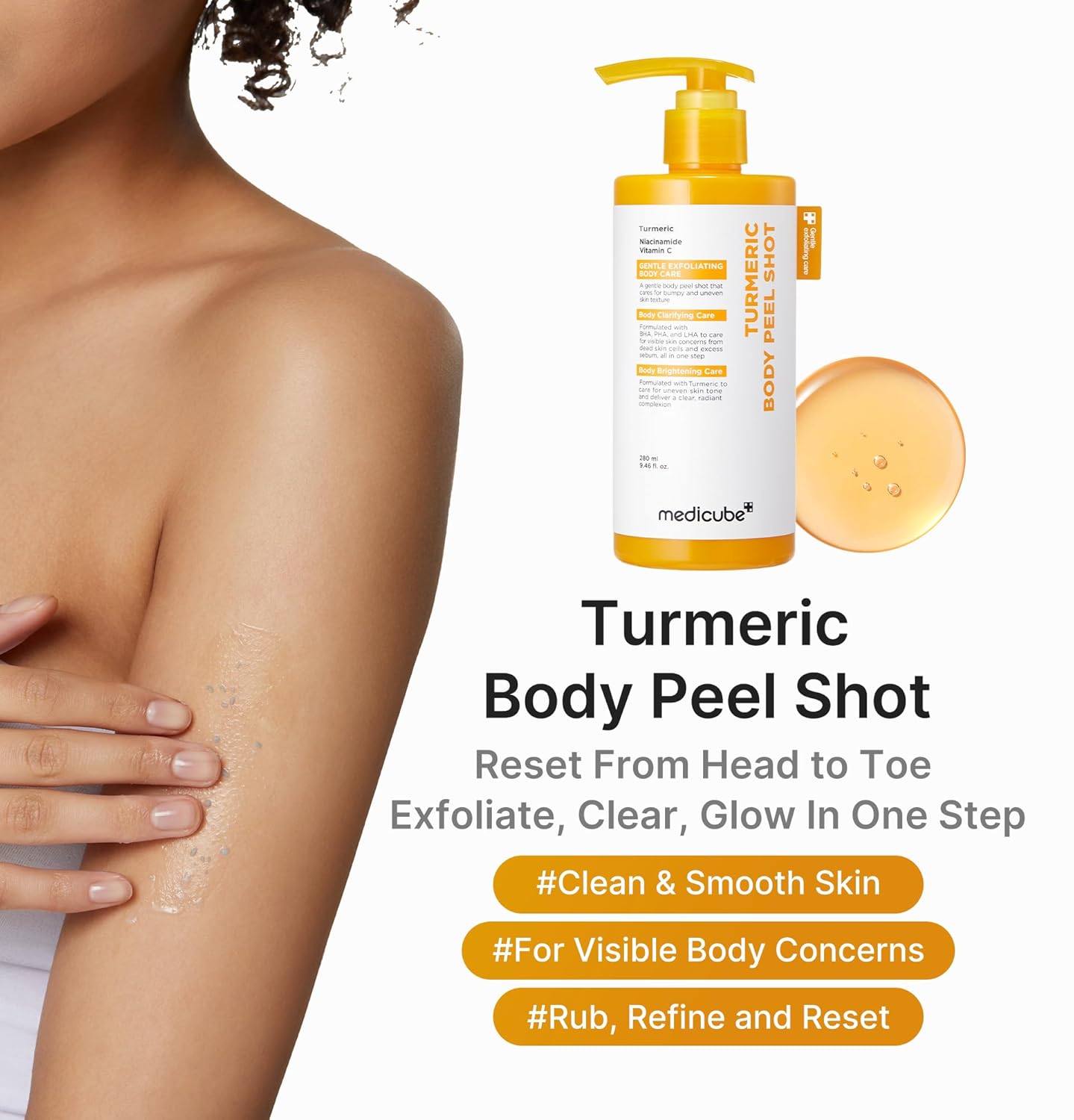 Kojic Acid Turmeric Body Peel Shot [280ml]