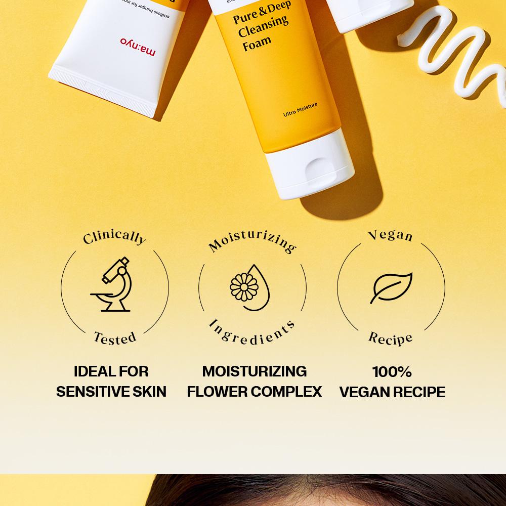 Mousse nettoyante pure et profonde [100 ml]