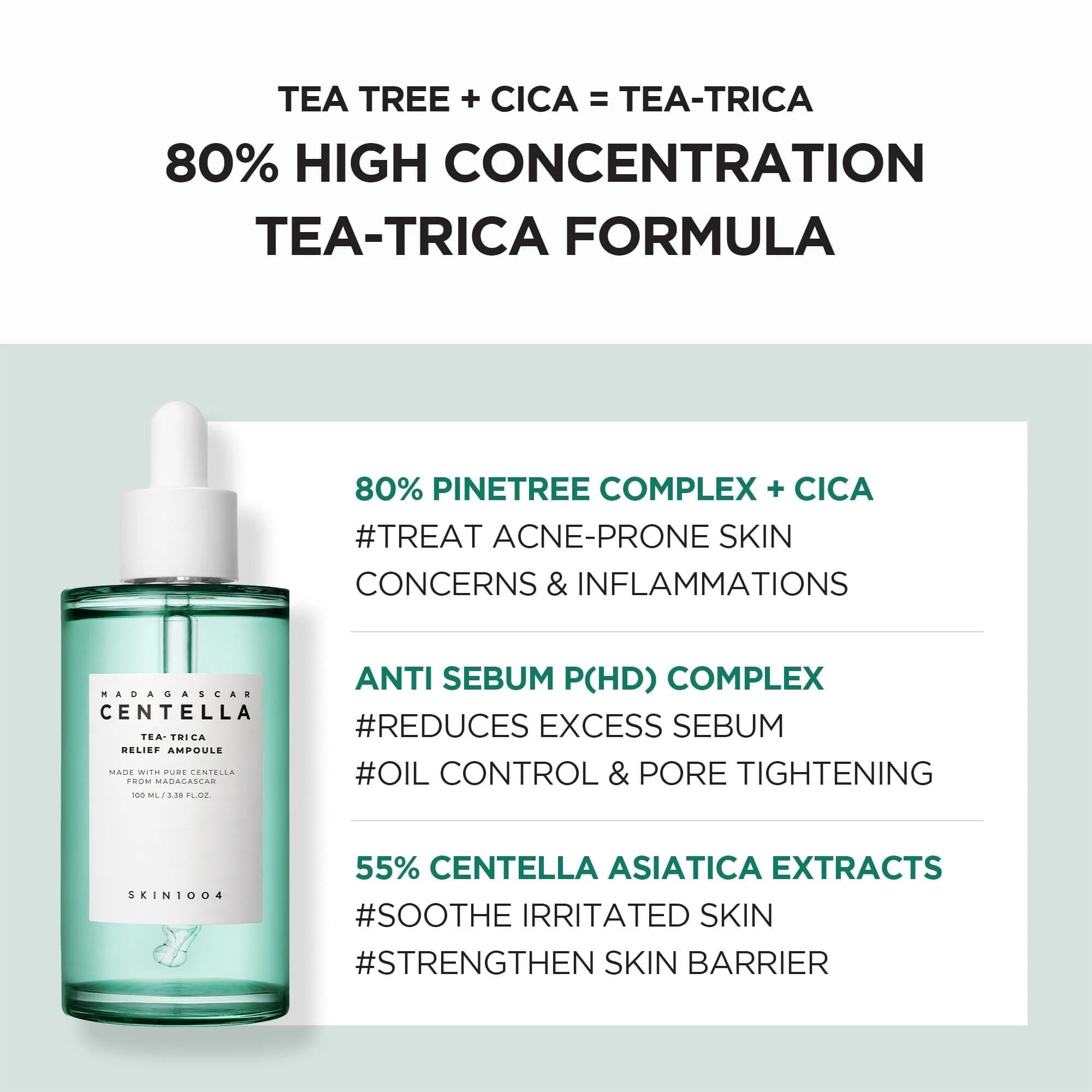 Madagascar Centella Tea-Trica Relief Ampoule [100ml] 