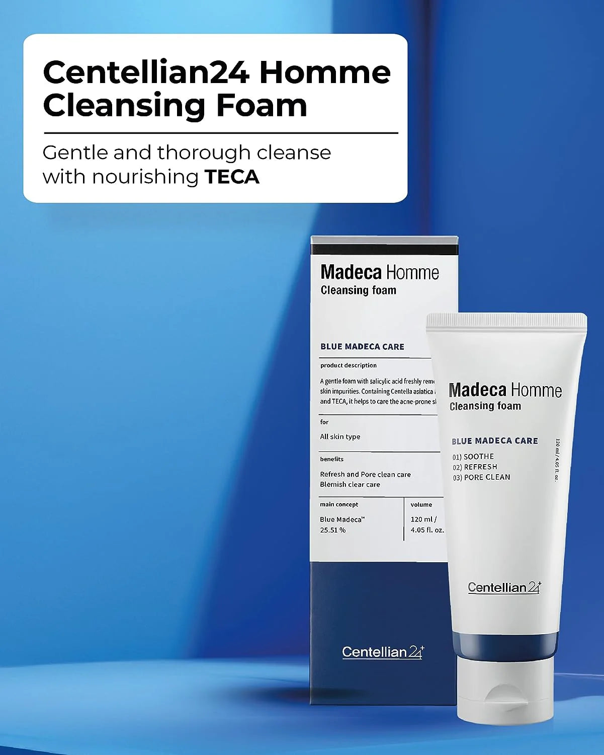 Madeca Homme Cleansing Foam [120ml]