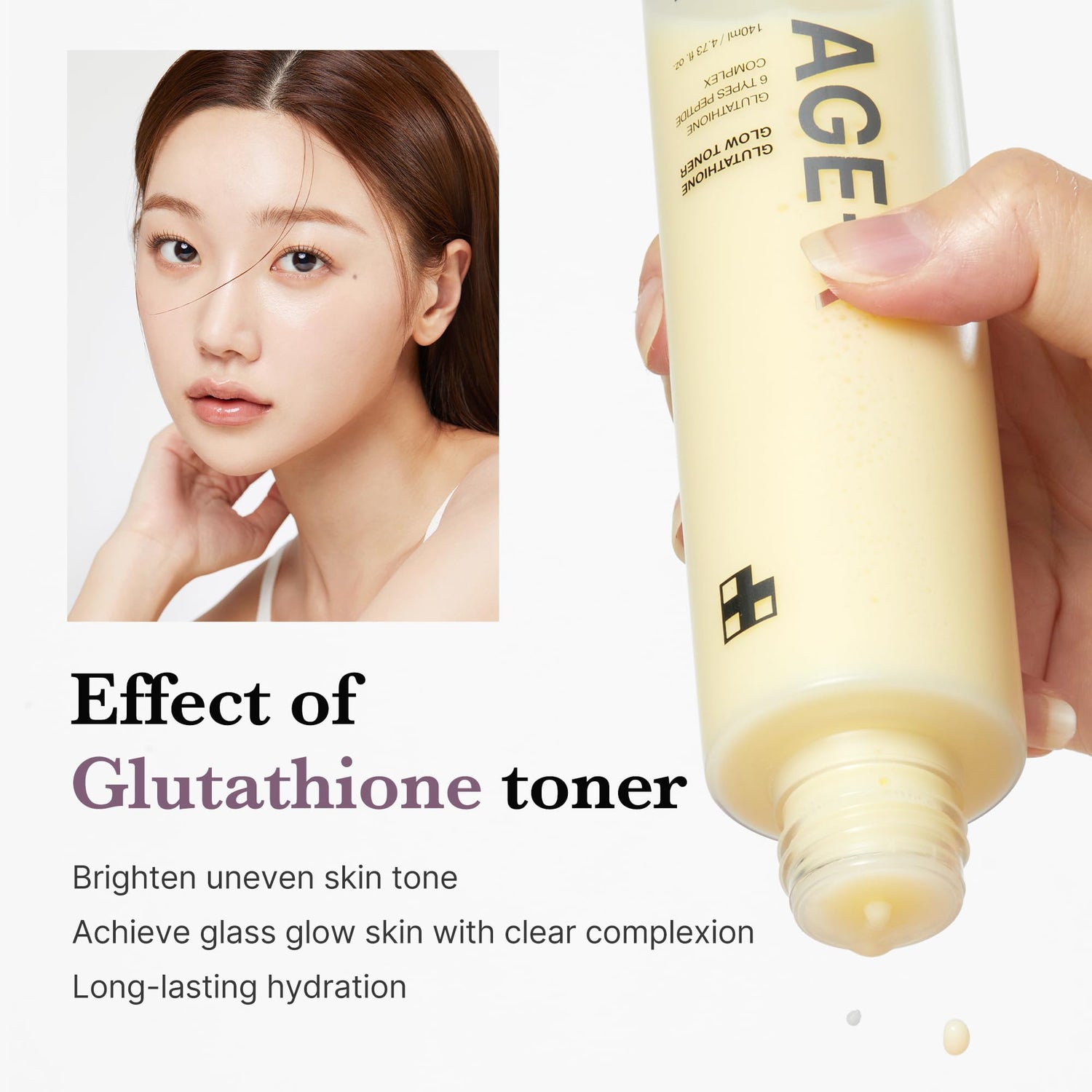 AGE-R Glutathione Glow Toner [140ml] 