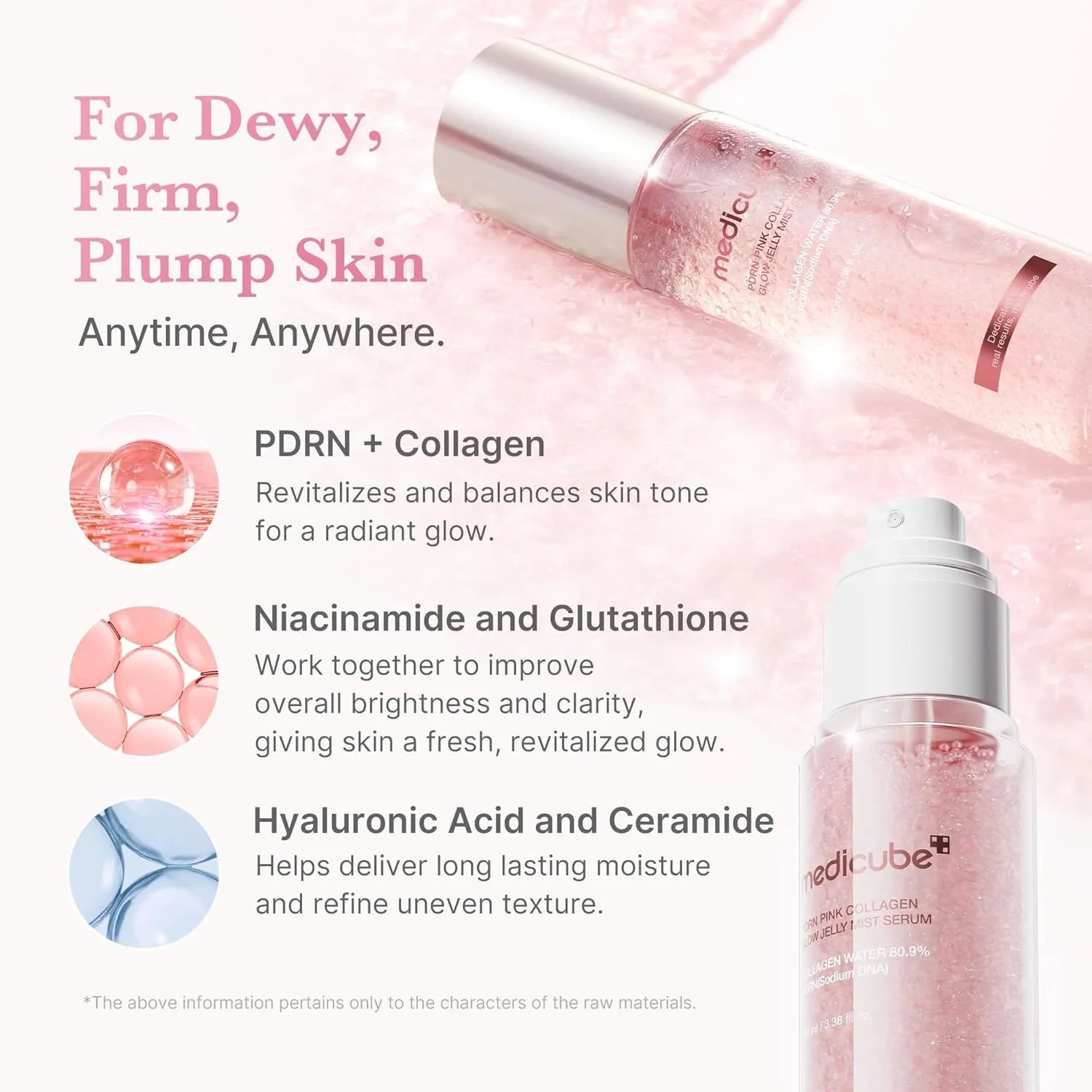 PDRN Pink Collagen Glow Jelly Mist Serum [100ml]