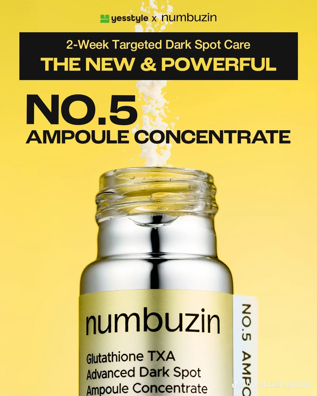 No.5 Glutathione TXA Advanced Dark Spot Ampoule Concentrate [10g+0.7g]