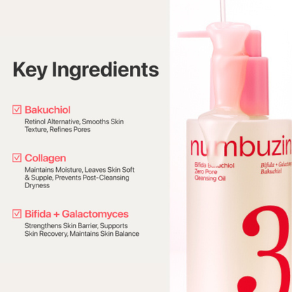 No.3 Bifida Bakuchiol Zero Pore Cleansing Oil [200ml]