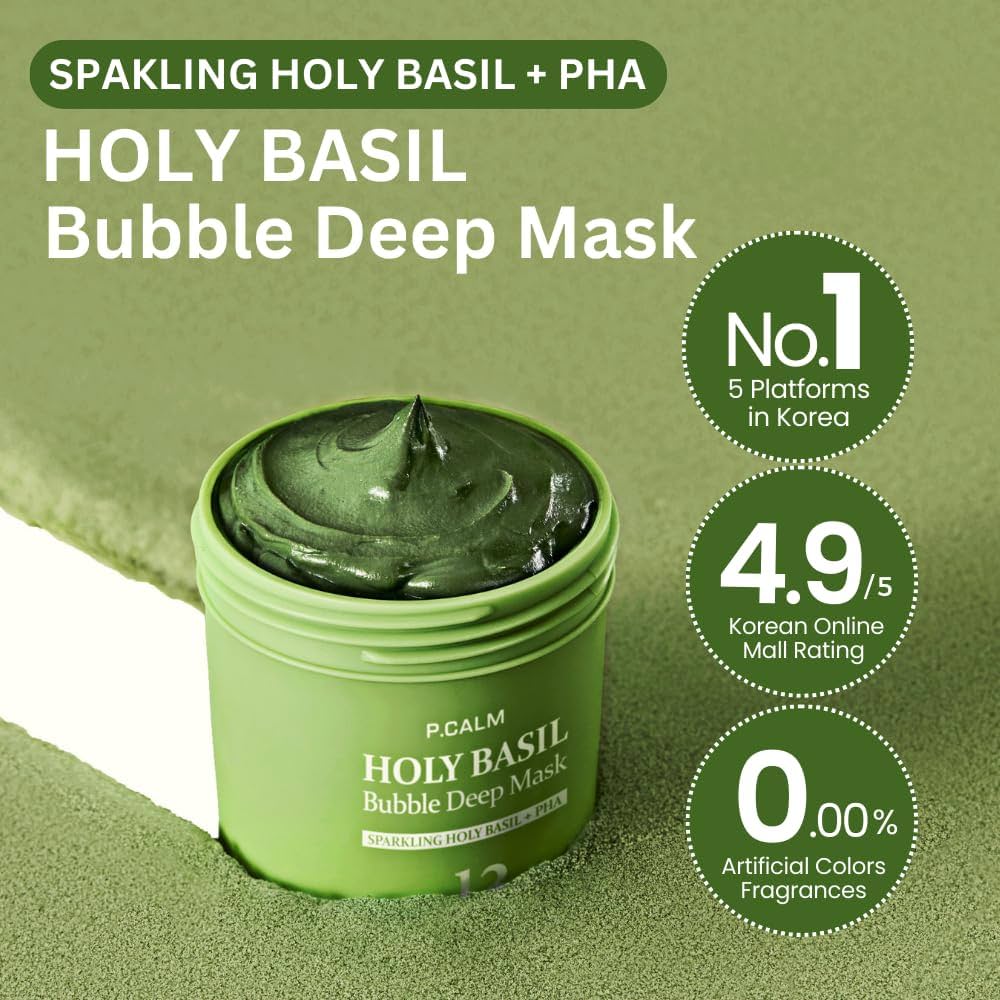 Holy Basil Bubble Deep Mask [90g]