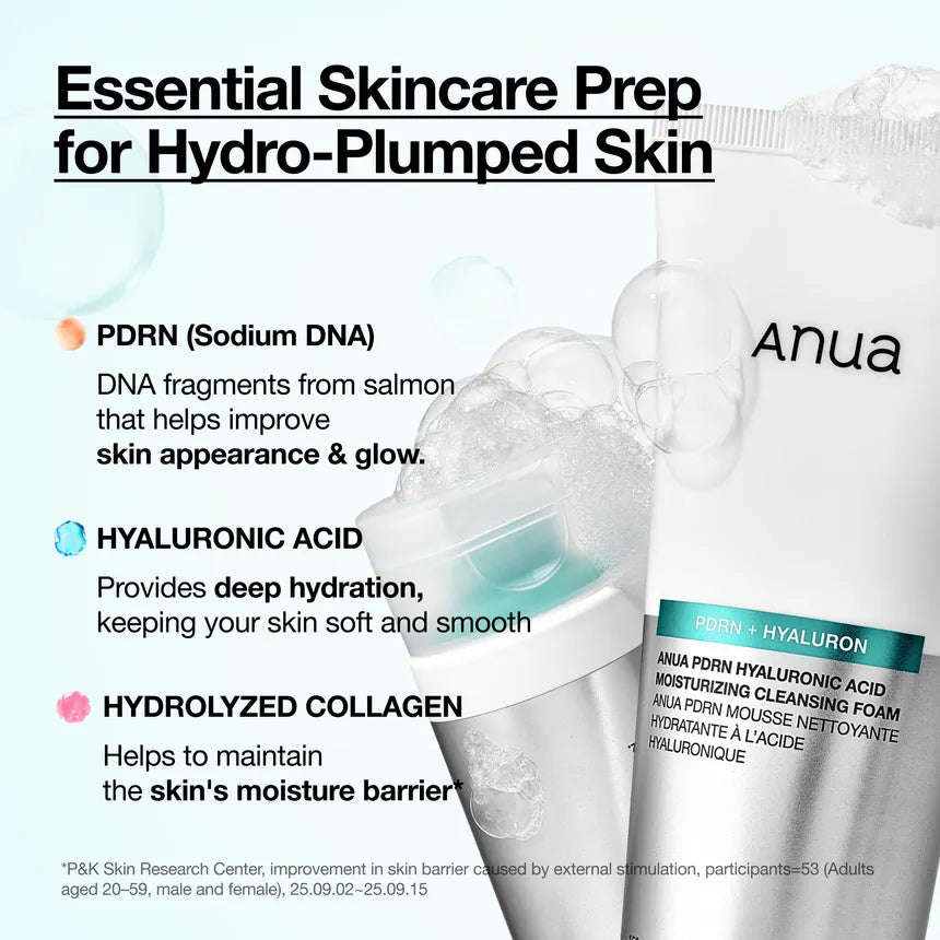 Mousse Nettoyante Hydratante Acide Hyaluronique PDRN [150ml]