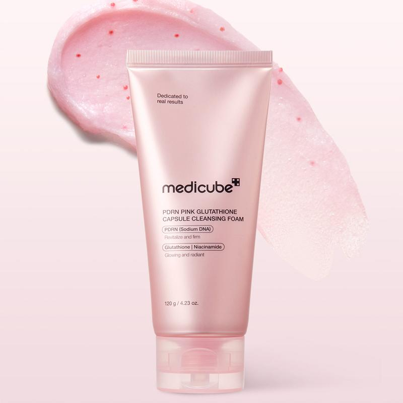 PDRN Pink Glutathione Capsule Cleansing Foam [120g]
