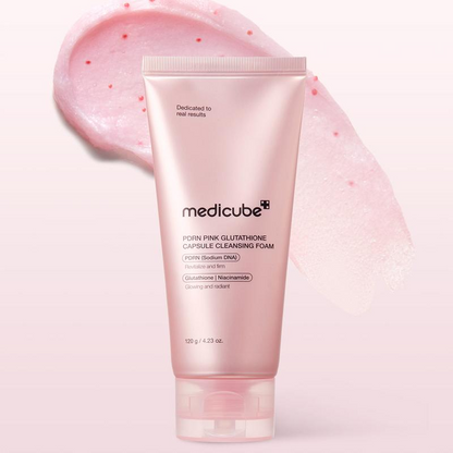 PDRN Pink Glutathione Capsule Cleansing Foam [120g]